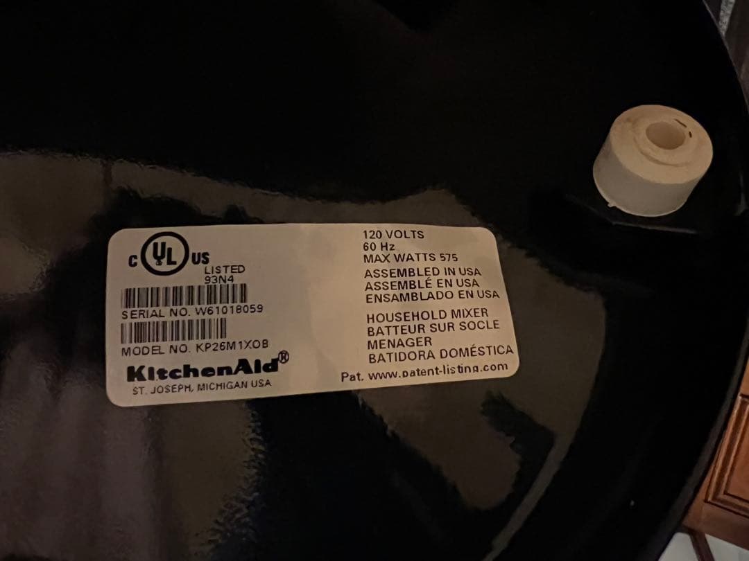 KitchenAid スタンドミキサー プロフェッショナル600オニキスブラック