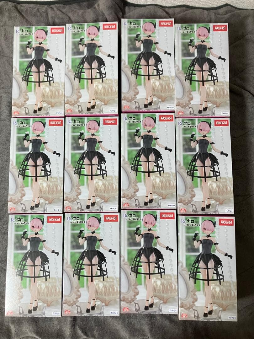 ROUND1限定 リゼロ ラム フィギュア 鳥籠ドレス 12体セット
