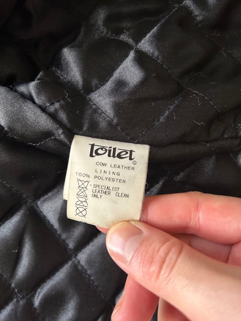 toilet ライダースジャケット M size toilet ライダースジャケット M