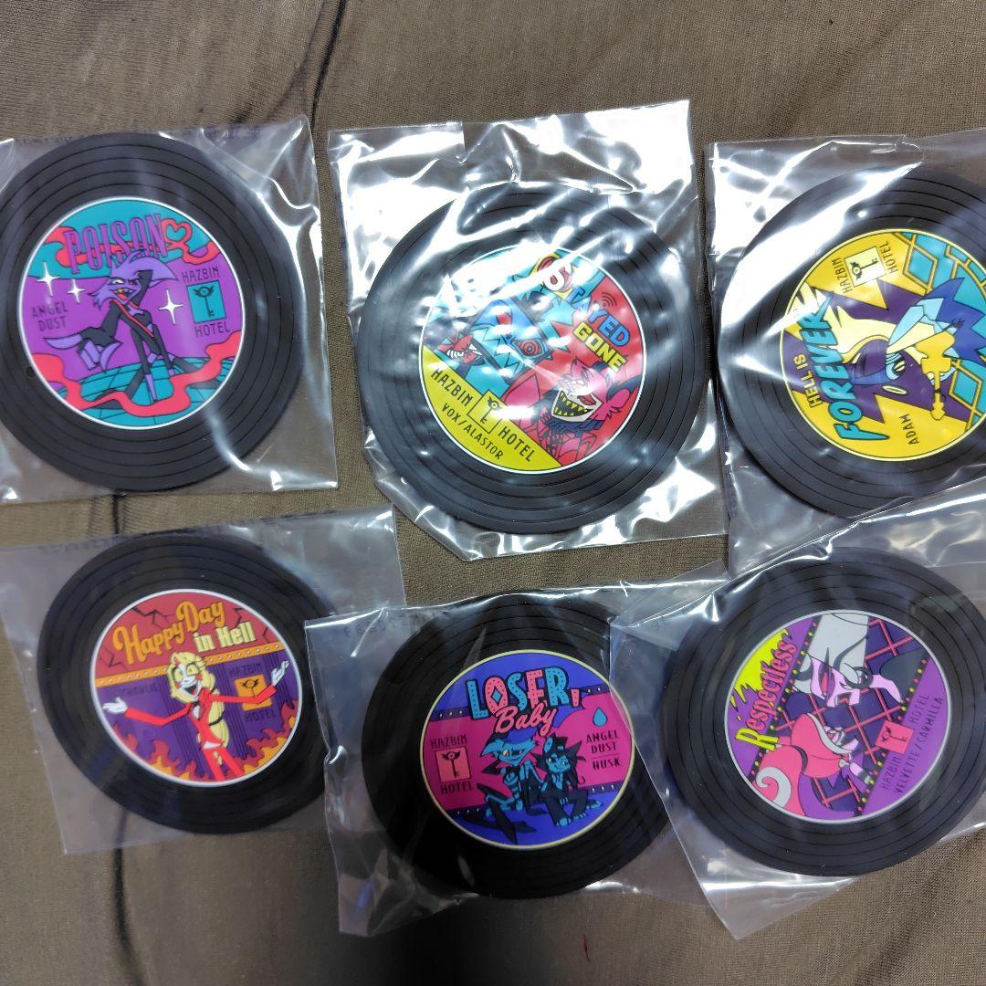 ハズビンホテル 一番くじ G賞 レコード風ラバーコースター 6種類