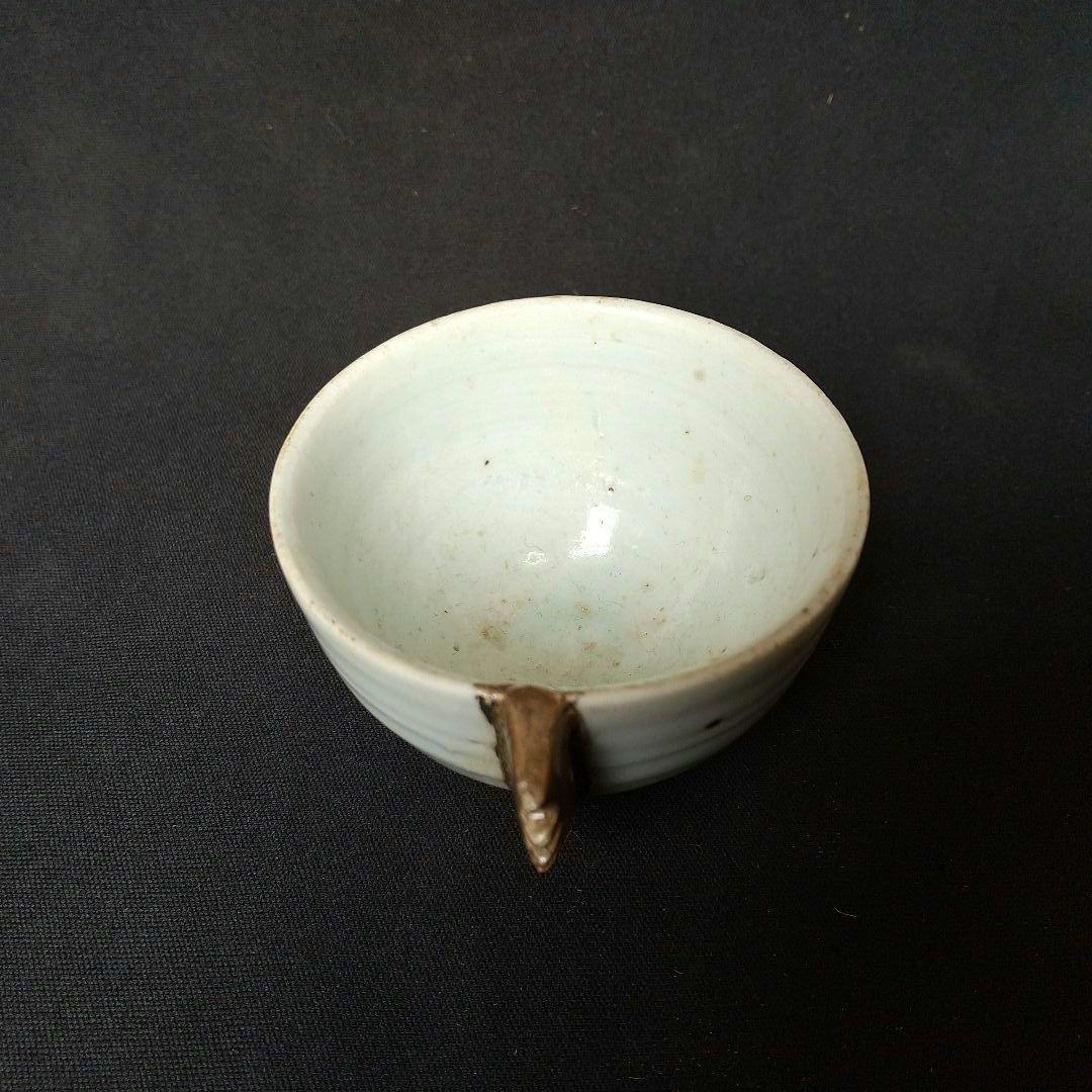李朝 片耳杯 盃 希少 貴重 骨董 茶道具