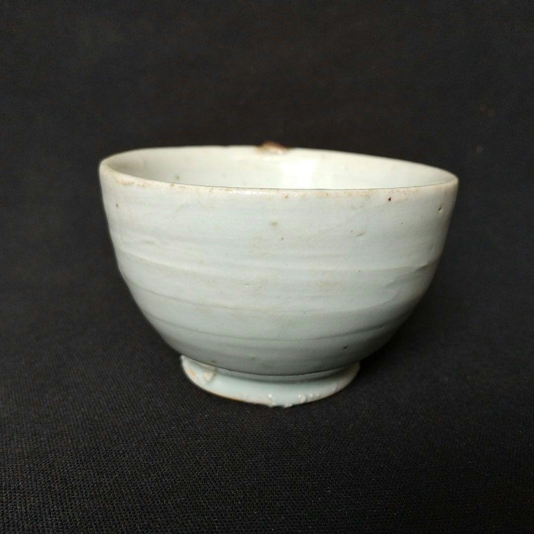 李朝 片耳杯 盃 希少 貴重 骨董 茶道具