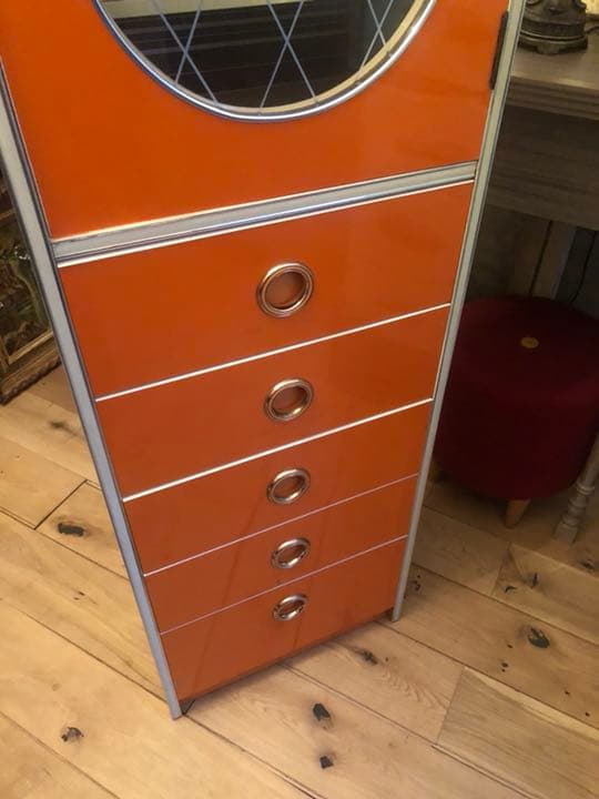 棚 キャビネット レトロポップ 昭和レトロ アーチ型 食器棚 飾り棚