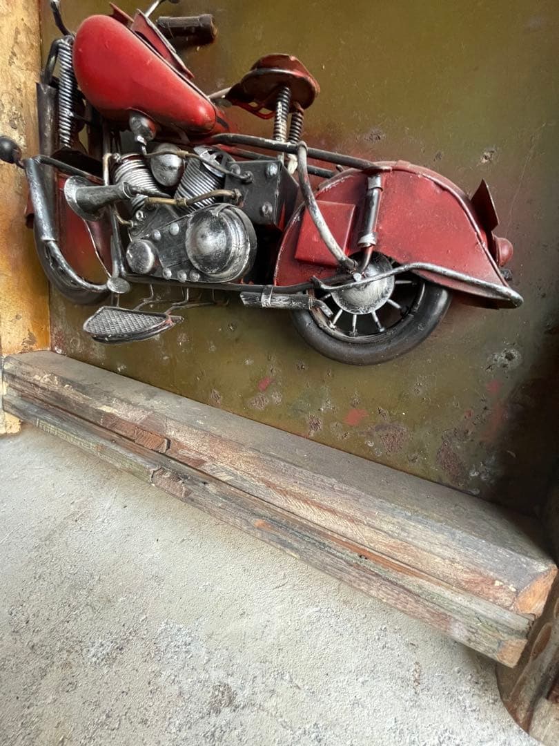 ビンテージ　ハーレー　ブリキ製　壁掛