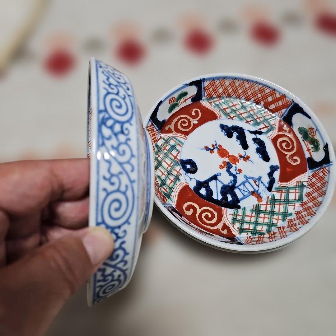 古伊万里 赤絵 なます皿 3枚