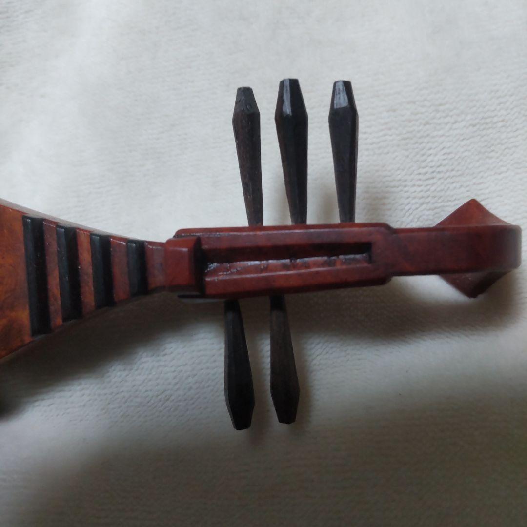 越前漆器 琵琶 松田眞扶氏作