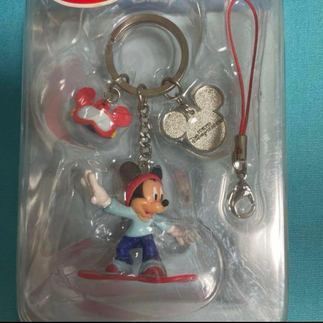 ディズニー　スノーボード　ミッキー　キーチェーン　ストラップ