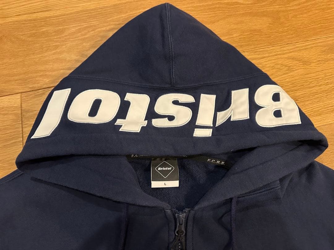 トップス FCRB HOOD LOGO ZIP UP TEAM SWEAT HOODIE