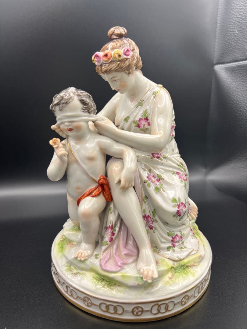 母子像 陶磁器 フィギュア