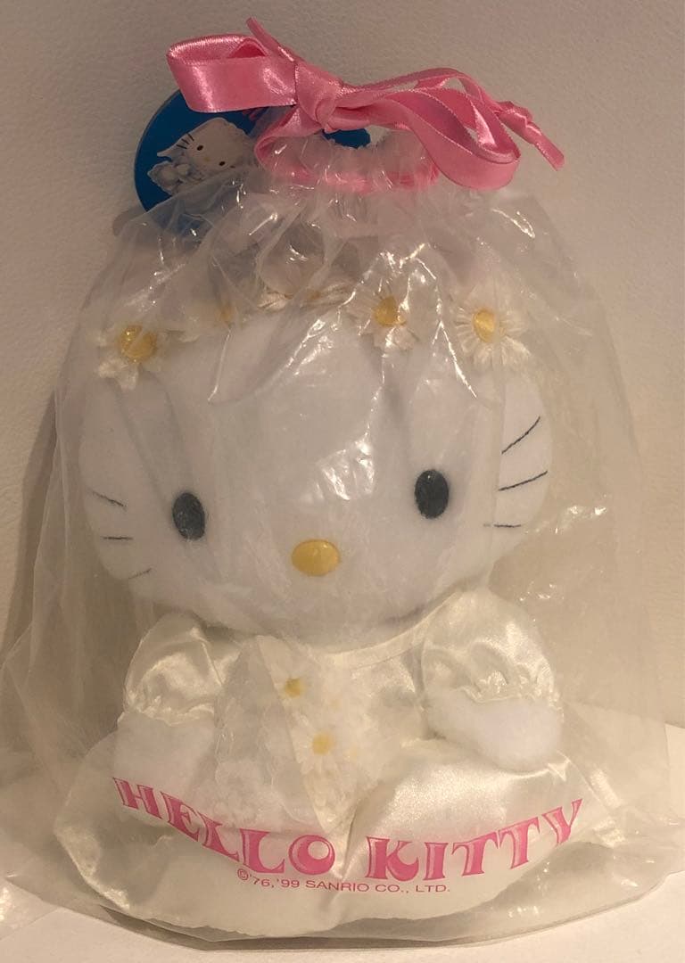 ハローキティ ぬいぐるみ ウエディング ドール 1999年　新品タグ付き