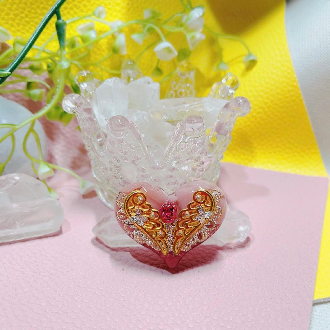 癒しのオルゴナイト❤️ソープストーン＋ピンクトルマリンのハート型♡