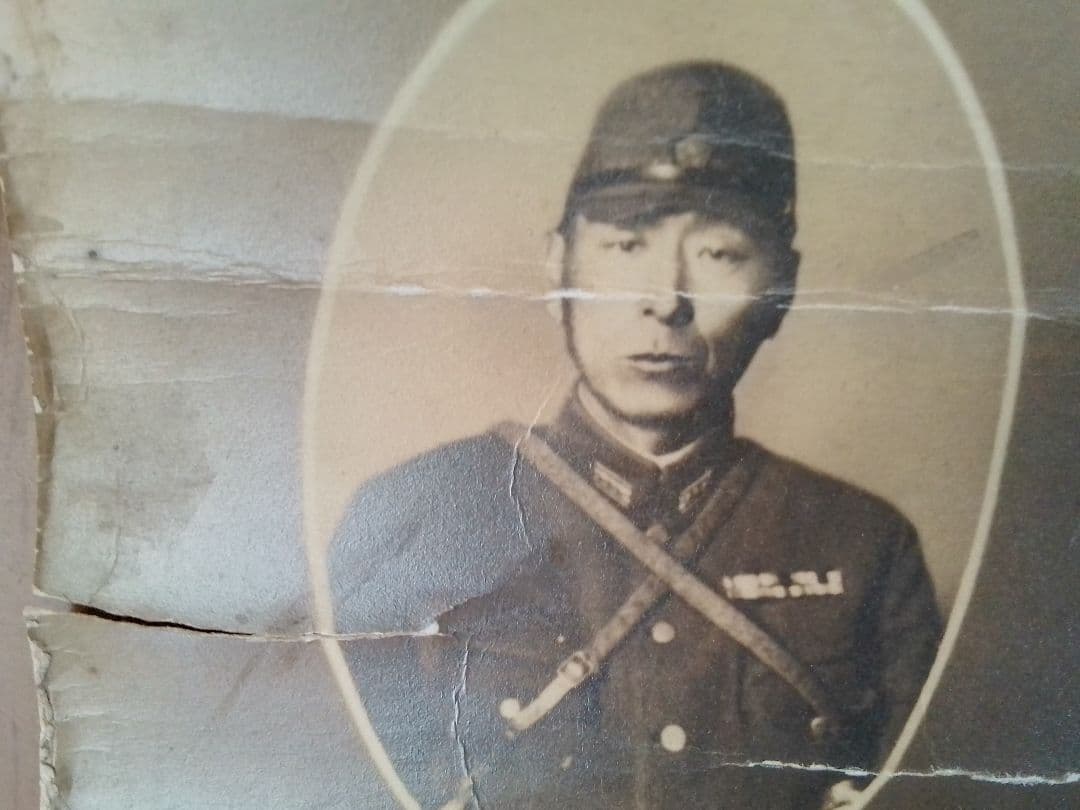 日本海汽船さいべりあ丸 と兵隊の写真？絵はがき 昭和レトロ