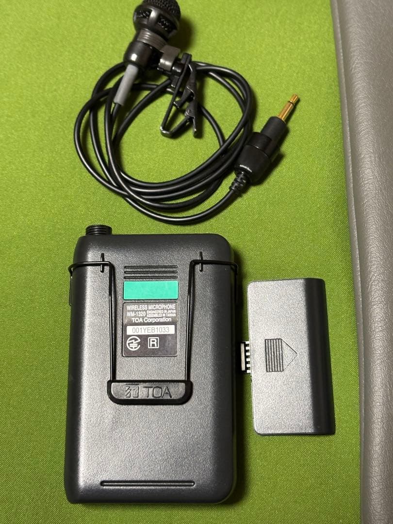 D.TOA WM-1320 新古品 タイピンマイク ワイヤレス頻度僅か7993