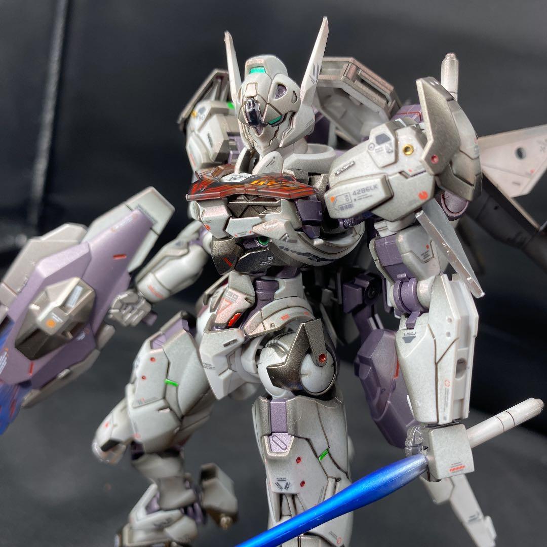 ガンプラ 塗装済み完成品 修正改造 HG 水星の魔女 ガンダムルブリス