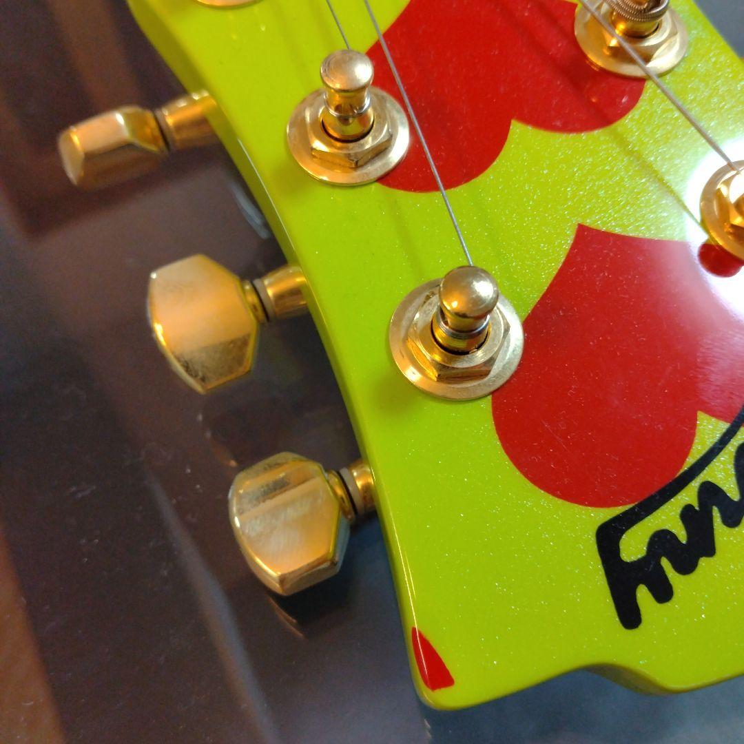 ✨️超希少✨️未使用 hideモデルギター グリーンハートJr. Burny