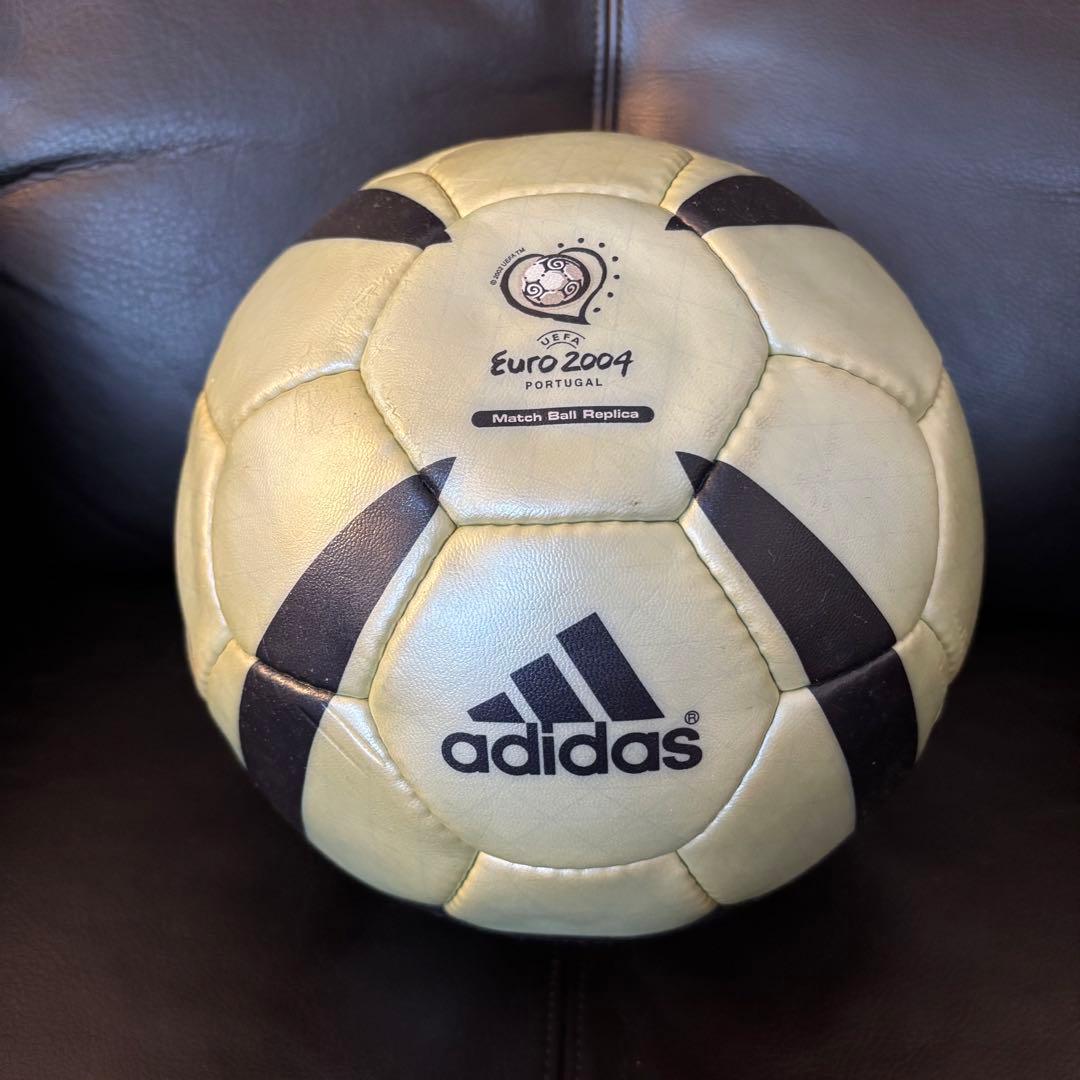 adidas Euro 2004 サッカーボール ロテイロサイン入り