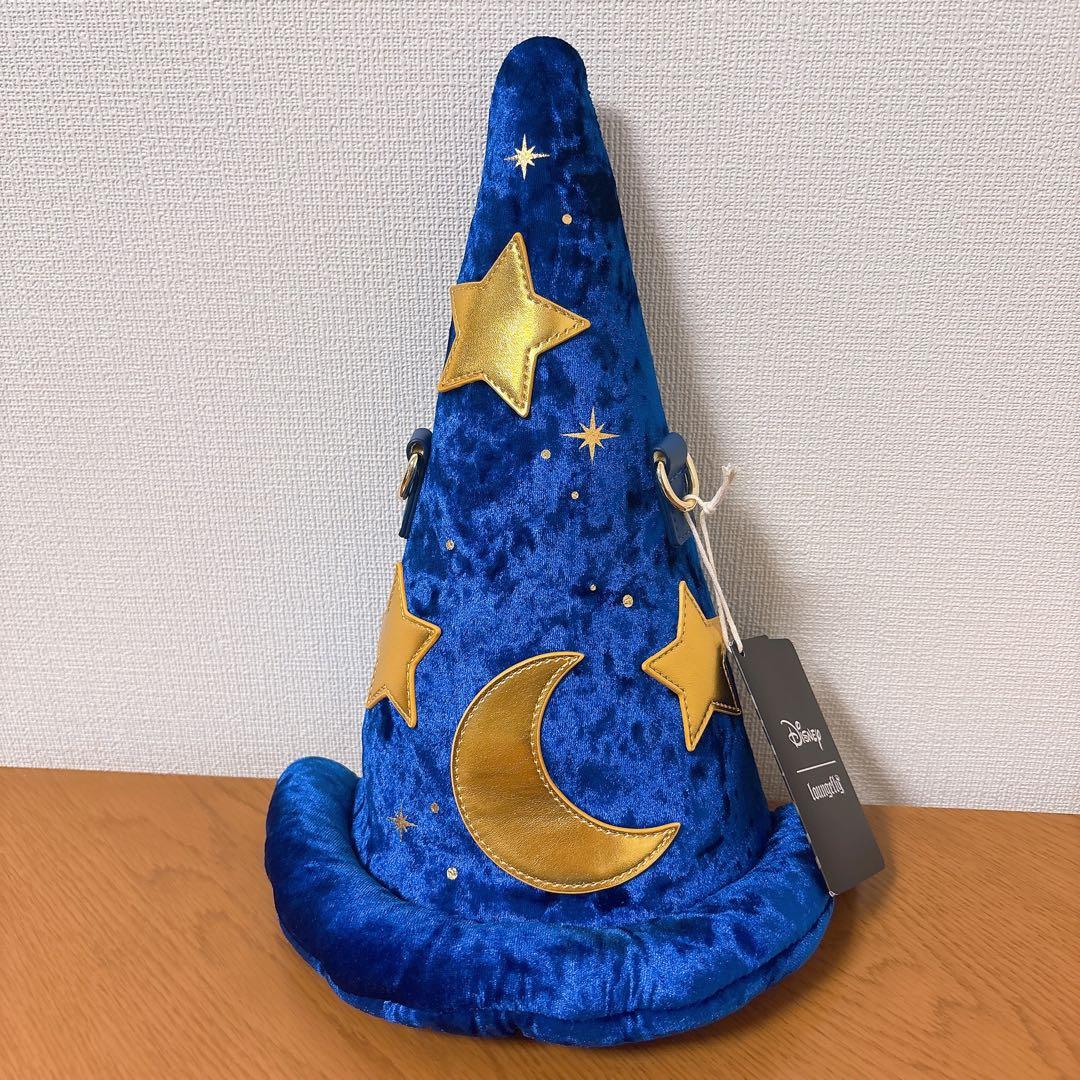 ラウンジフライ ディズニー　ソーサラーミッキー　帽子　ショルダーバッグ ラウンジフライ ディズニー ソーサラーミッキー 帽子 ショルダーバッグ