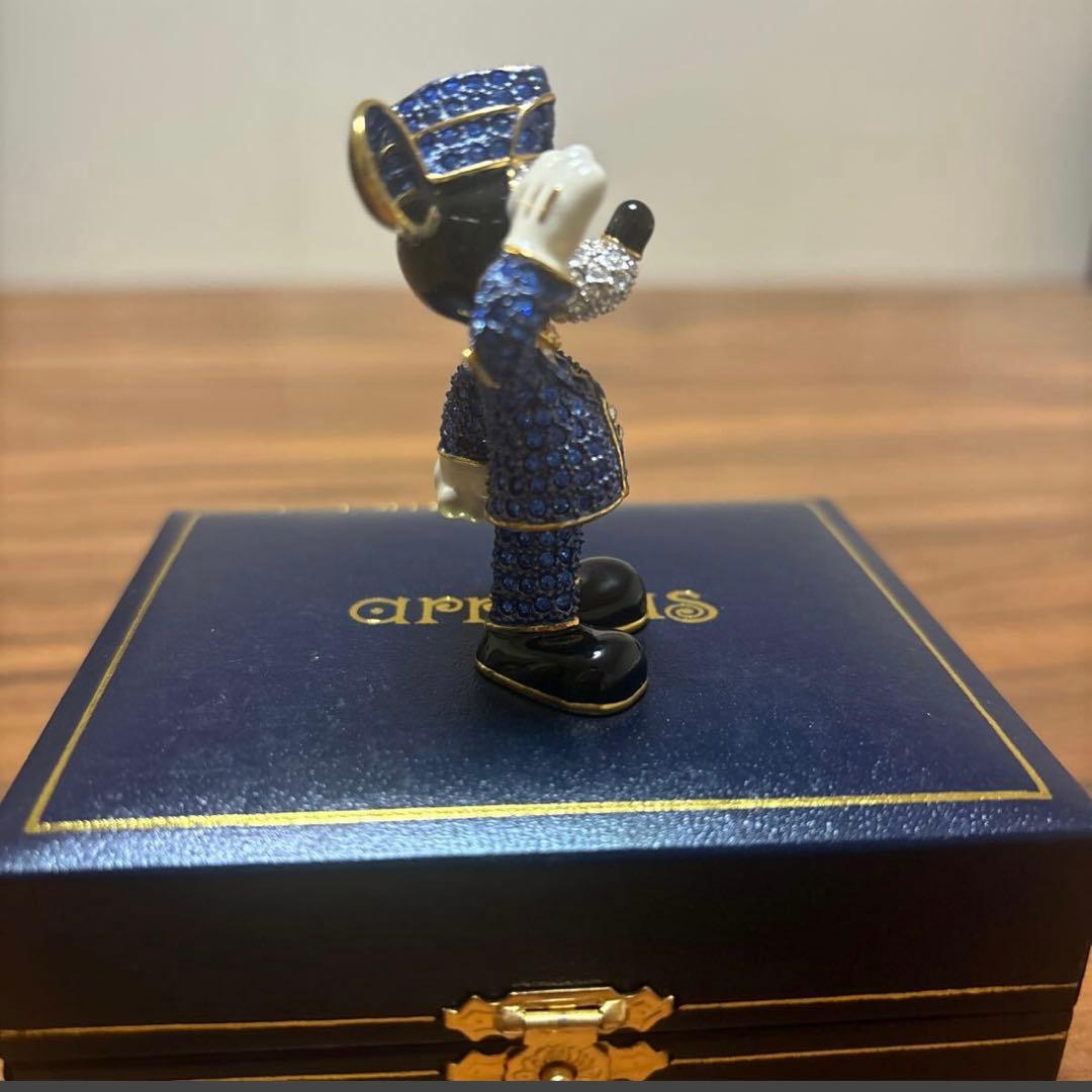 ディズニー　アリバスブラザーズ　スワロフスキー ミッキー 希少　置物