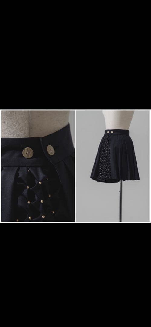 【サイズM ショートスカート】hazama 自己神告のセーラー　ブラック