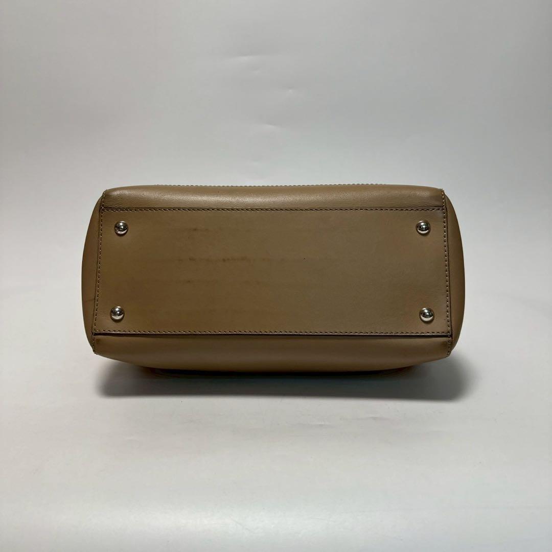 p83【極美品】フェンディ　ドットコムレザー　2wayショルダーバッグ ポーチ.