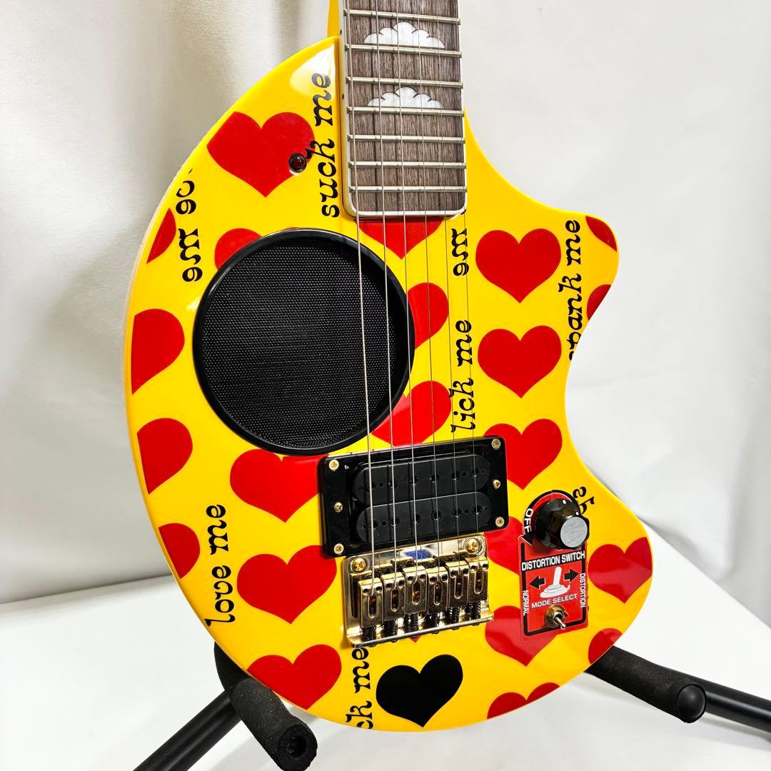 極美品】FERNANDES ZO-3 hide YELLOW HEART - メルカリ