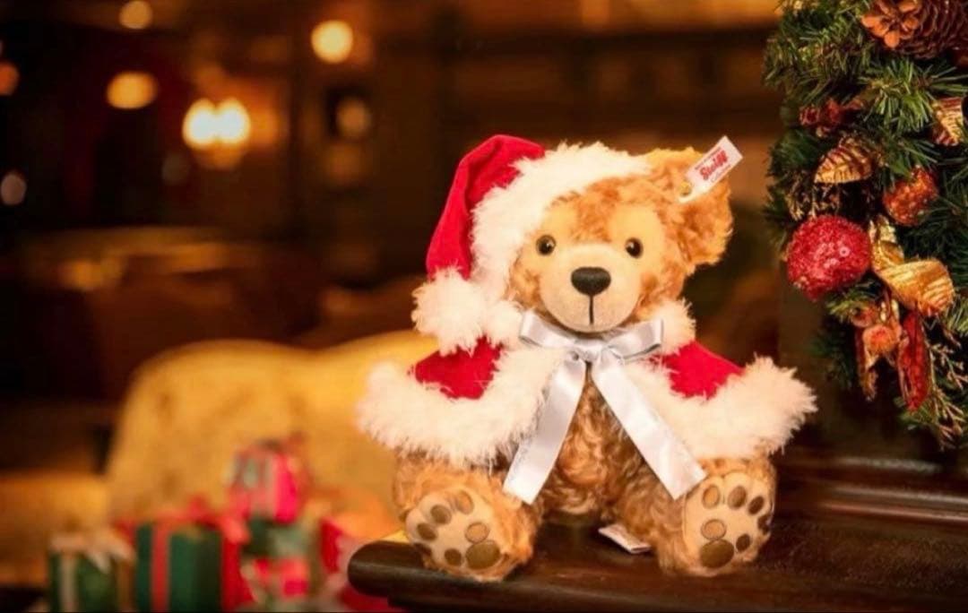 【新品】ダッフィー　サンタ　ぬいぐるみ ダッフルバッグ付き　クリスマス　限定