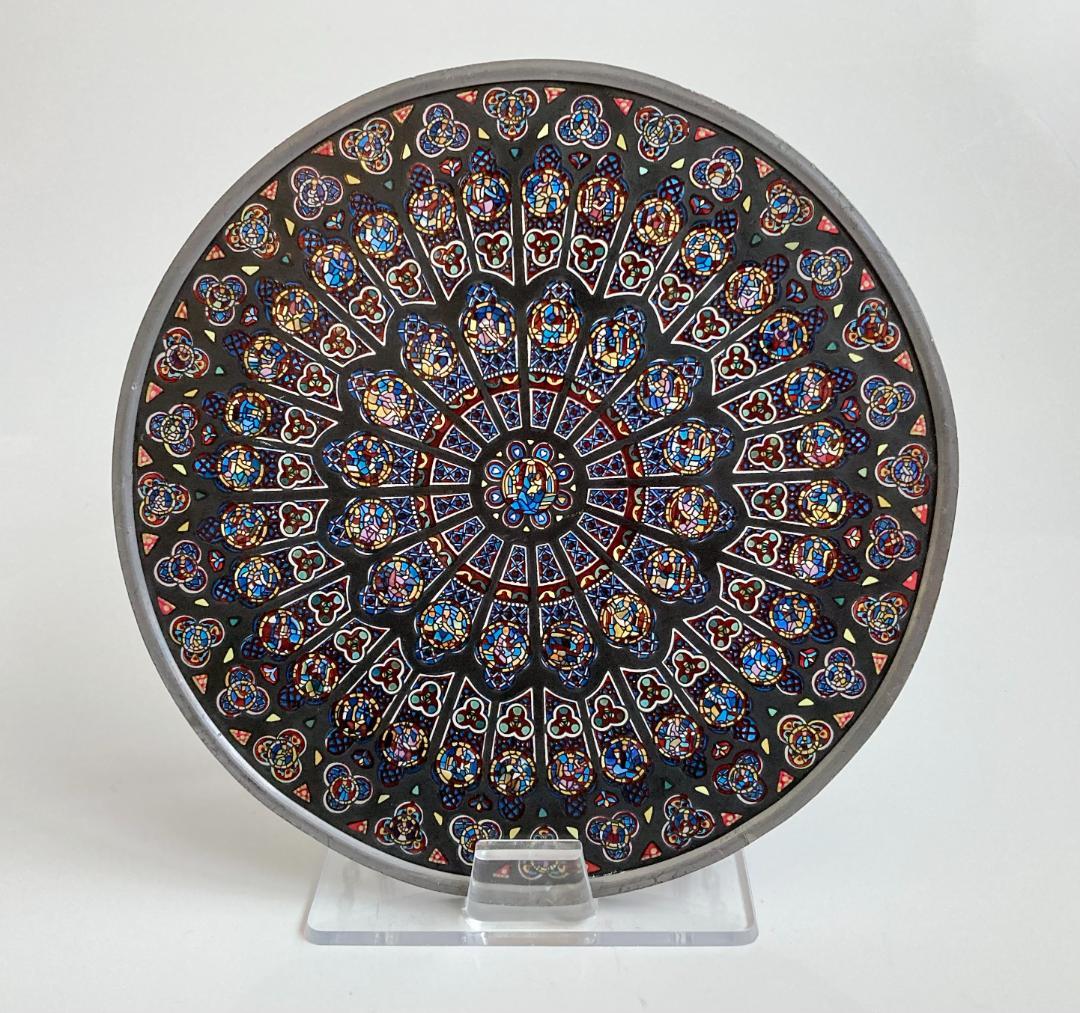 ノートルダム大聖堂 バラ窓 ローズウィンドウ ステンドグラス グラスマスターズ ノートルダム大聖堂 バラ窓 ローズウィンドウ ステンドグラス グラス