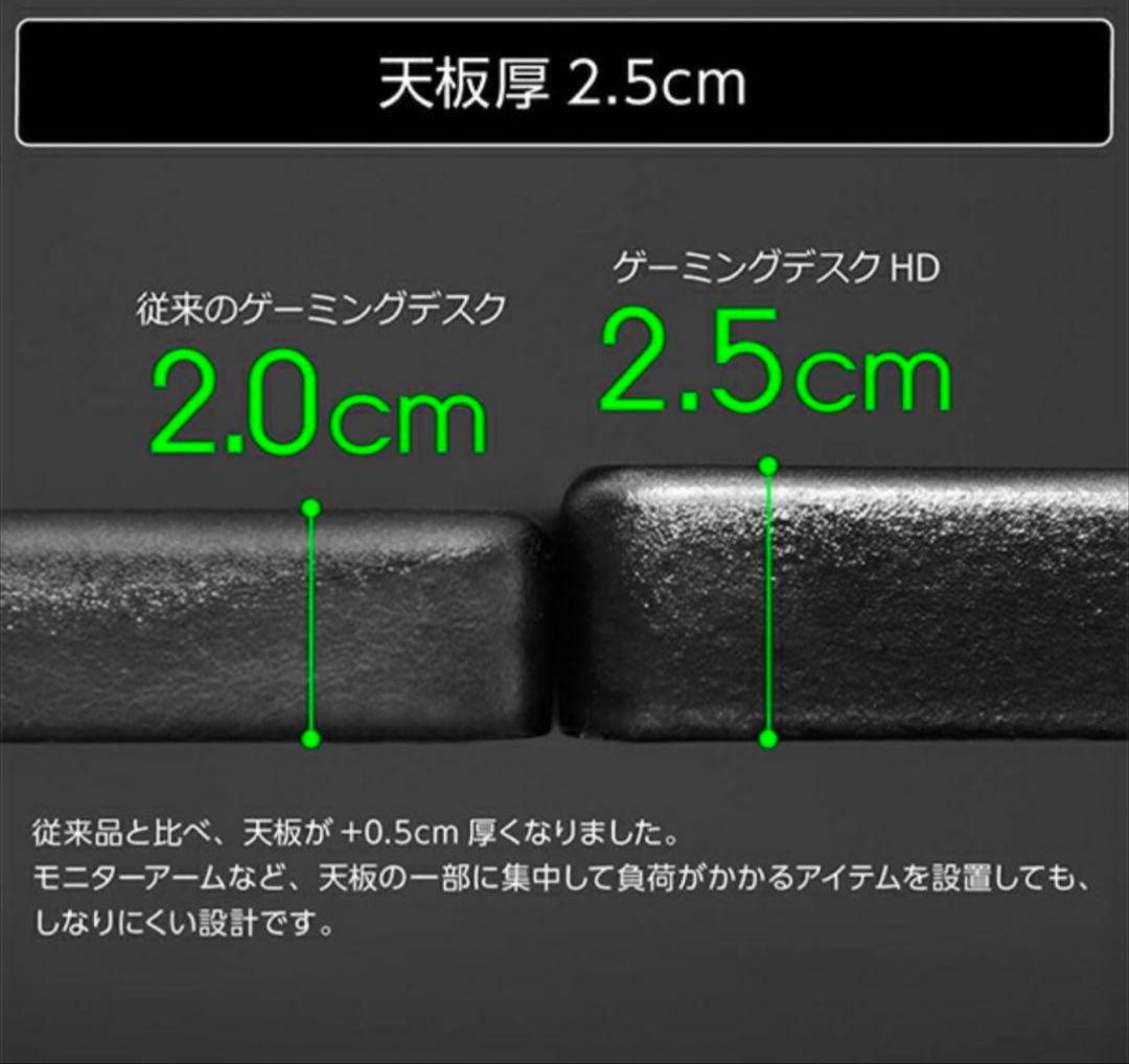 Bauhütte バウヒュッテ　ゲーミングデスク　BHD-1200HDM-BK