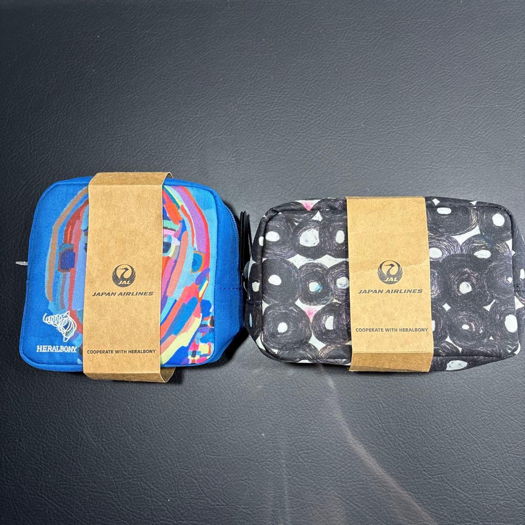 ビジネスクラス アメニティポーチ ANA JAL UNITED QATAR 等 jal