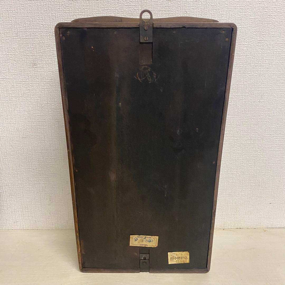 SEIKOSHA 昭和レトロ　ゼンマイ時計　虎杢　No.2720 アンティーク
