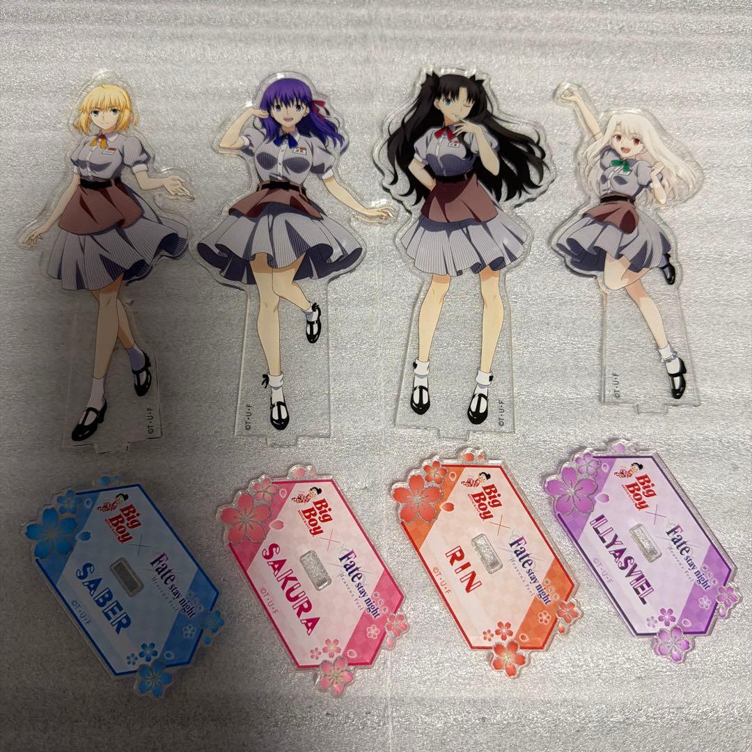 Fate BigBoy セイバー 間桐桜 遠坂凛 イリヤ アクリルスタンド Fate