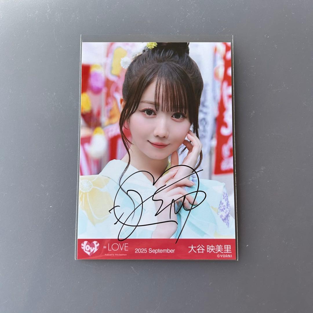 イコラブ 大谷映美里 直筆 生写真① - メルカリ