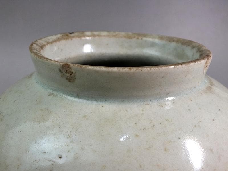 ☆*古陶磁* 李朝白磁壺 コレクターより ☆A13