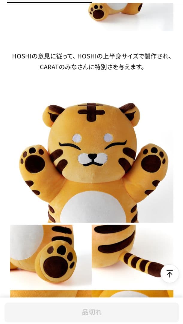 SEVENTEEN セブチ ホシ 호시 アーティストメイド ぬいぐるみトレカ付き