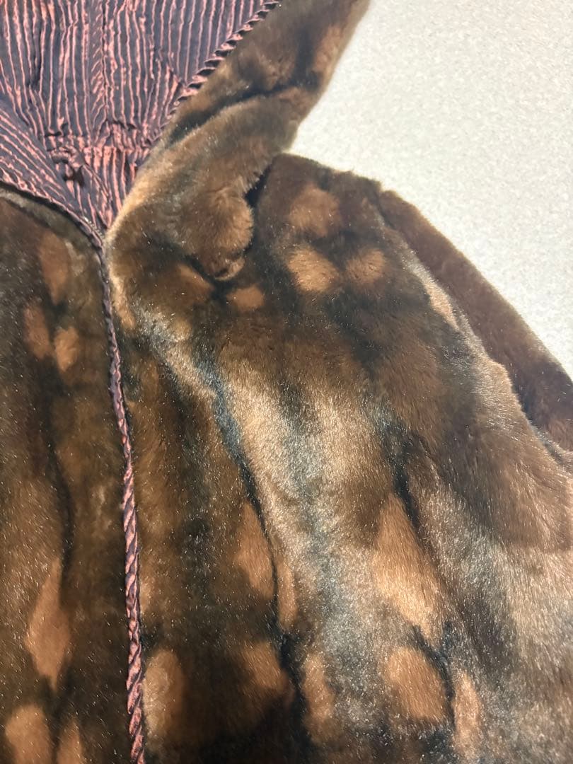 ジャケット・アウター 00s les copains reversible far coat y2k