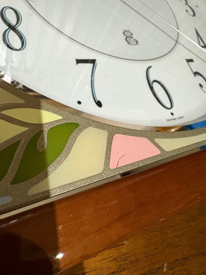 EMUAIR ステンド風　ウォールクロック　壁掛時計　8MG746EJ