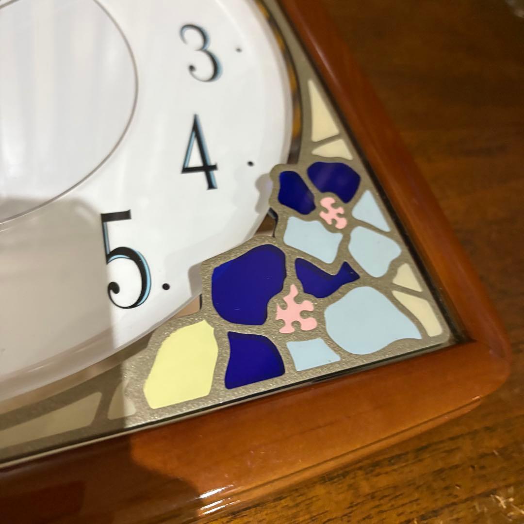 EMUAIR ステンド風　ウォールクロック　壁掛時計　8MG746EJ