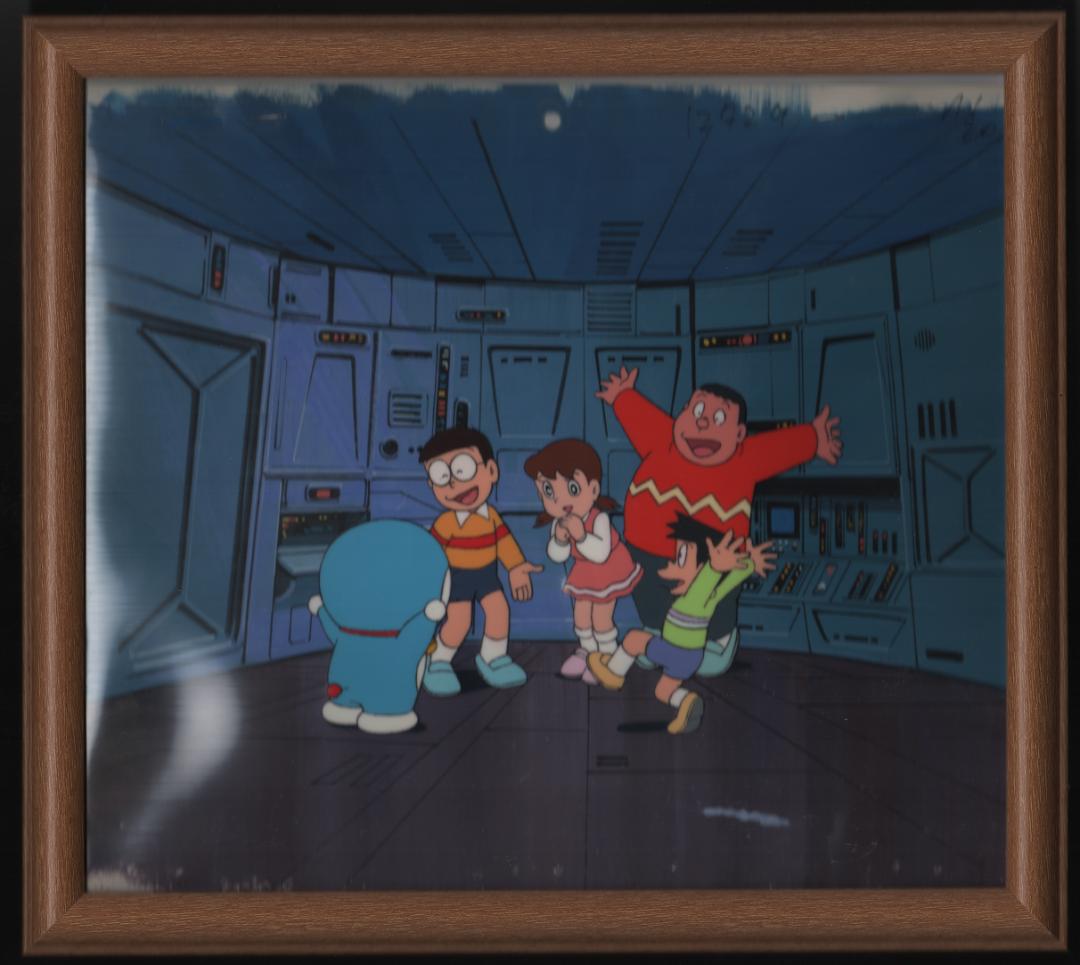 「ドラえもん」劇場版アニメ背景画付きセル画額縁入り
