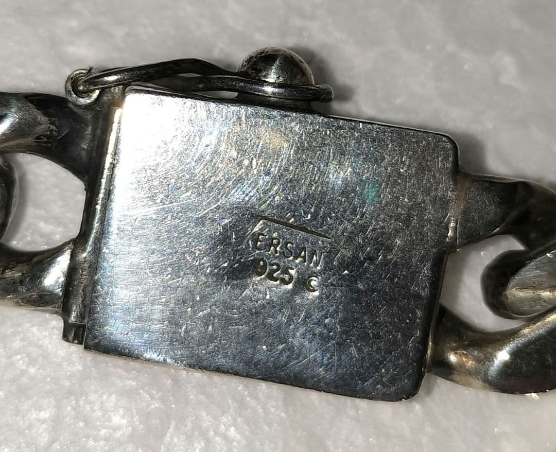 ベルサーニ　ヴェルサーニ　Versani 　スカル　シルバーブレスレット　ドクロ