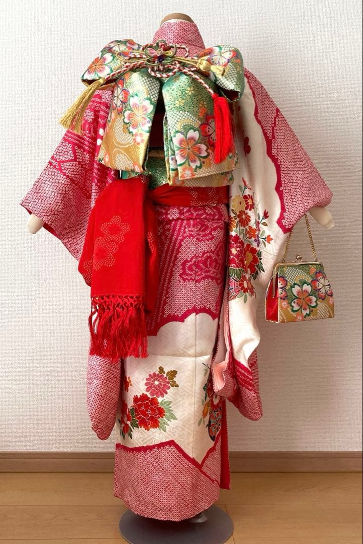 mii0387様⭐︎七五三　正絹　絞り　着物セット　7歳