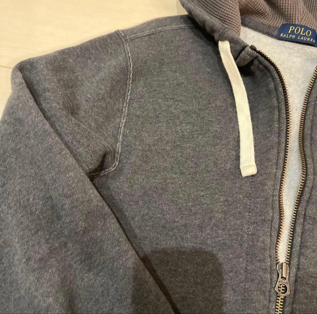 PoloRalphLaurenグレー ジップアップパーカーメンズラルフローレン
