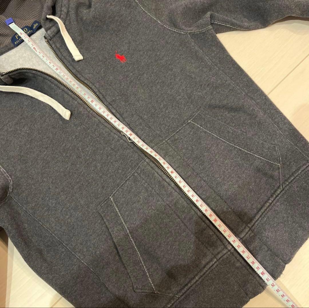 PoloRalphLaurenグレー ジップアップパーカーメンズラルフローレン