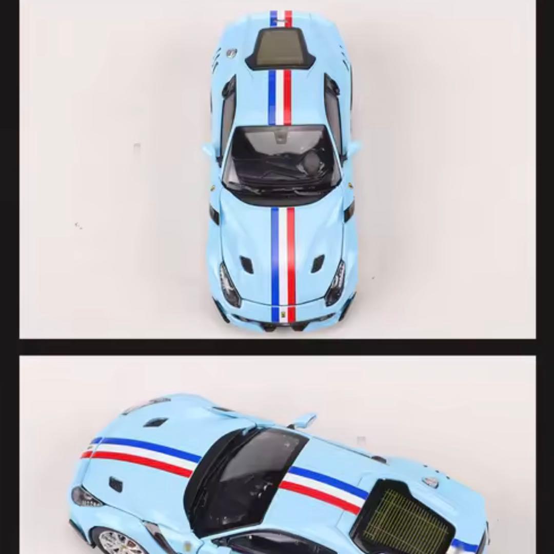 限定499台】フェラーリF12 TDF ミニカー1/64スケール ライトブルー