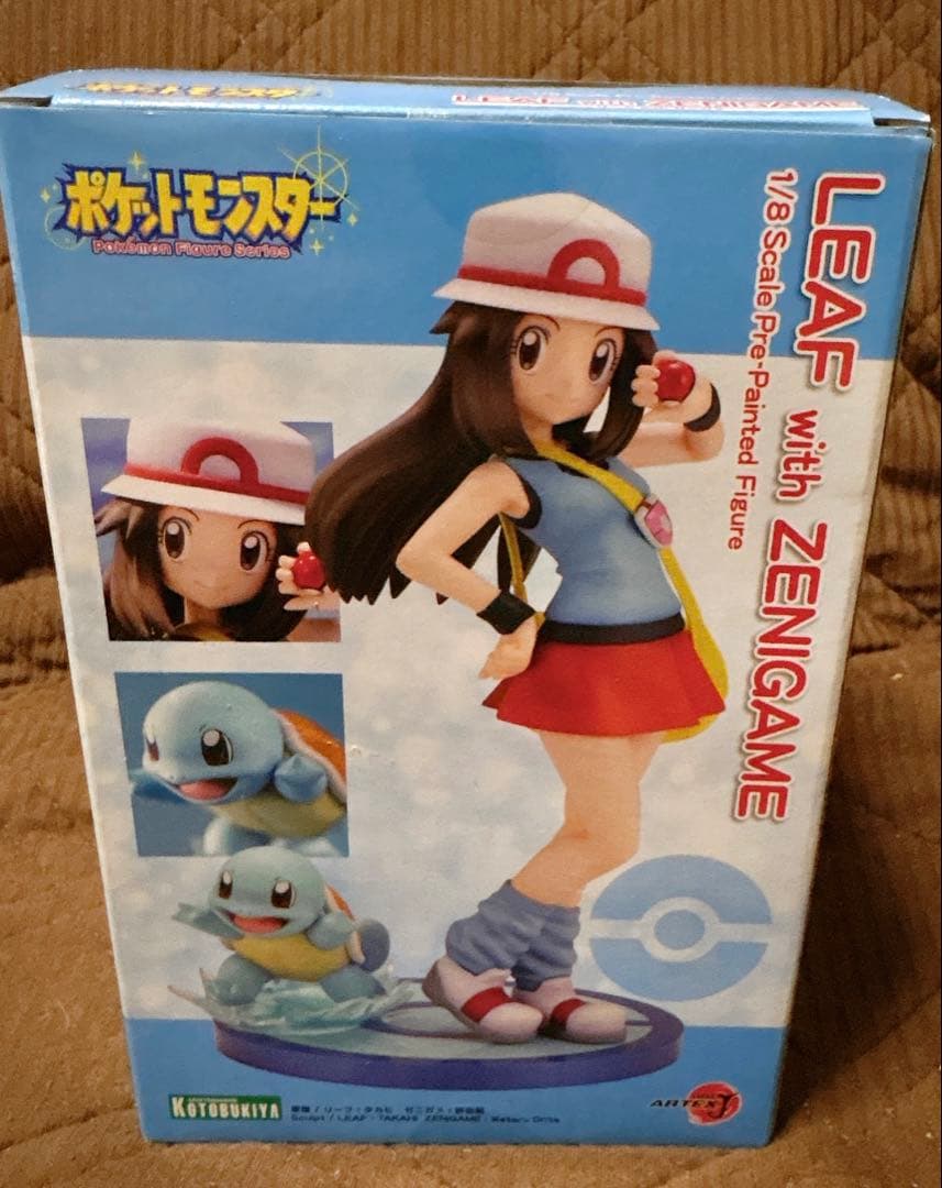 未開封品 ポケモン LEAF with ZENIGAME フィギュア 色紙 ARTFX J