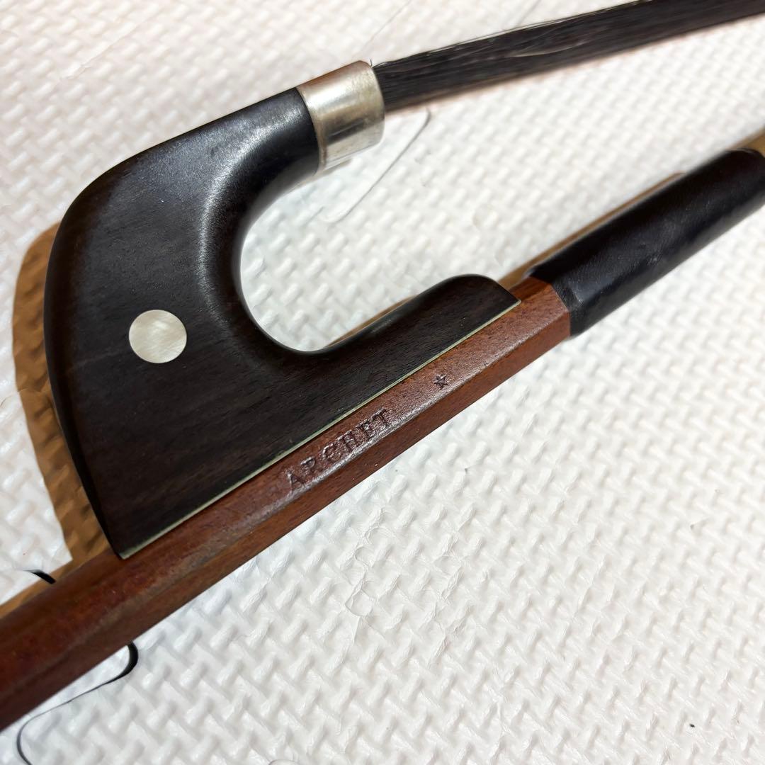 廃盤品】Archet アルシェ HO4003 コントラバス弓 フェルナンブコ材