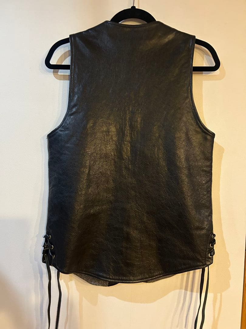 最終値下げ‼️WESTRIDE CYCLE TOGS レザーベスト 36