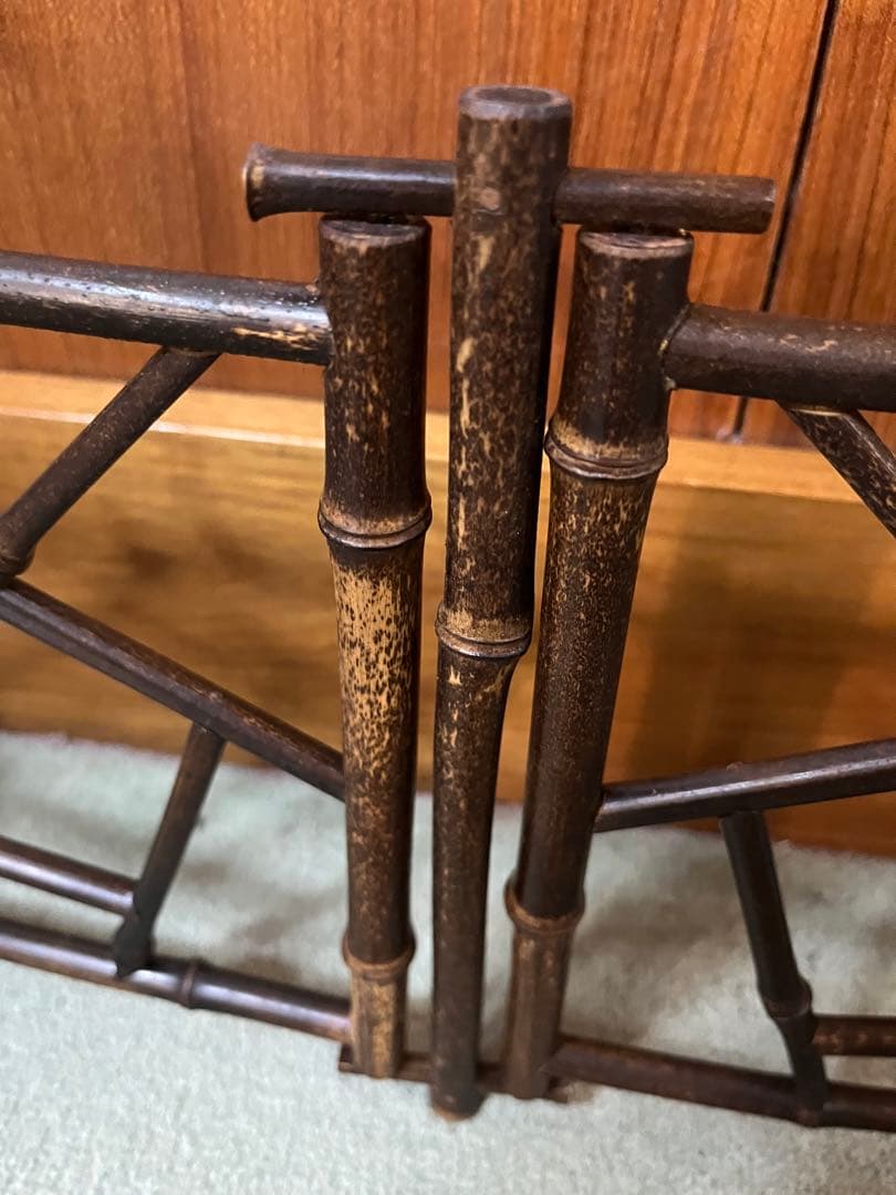 煎茶道具 風炉先 屏風 結界 炉屏 氷紋和風インテリア 衝立氷裂 竹細工