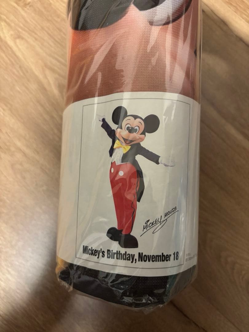 ☆レア　希少　ディズニー　ミッキー　実写　タオル　誕生日　旧顔
