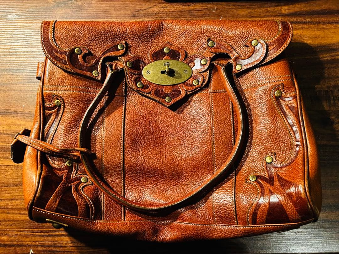 MULBERRY ブラウンレザー トートバッグ Mulberry Brown Leather Bayswater 9 to 5 Tote Bag | Harrods US