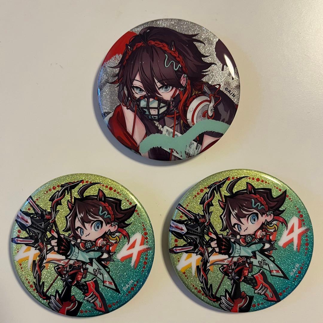 にじさんじ ふわぐさ 三枝明那 StunMode ランダム缶バッジ3個セット